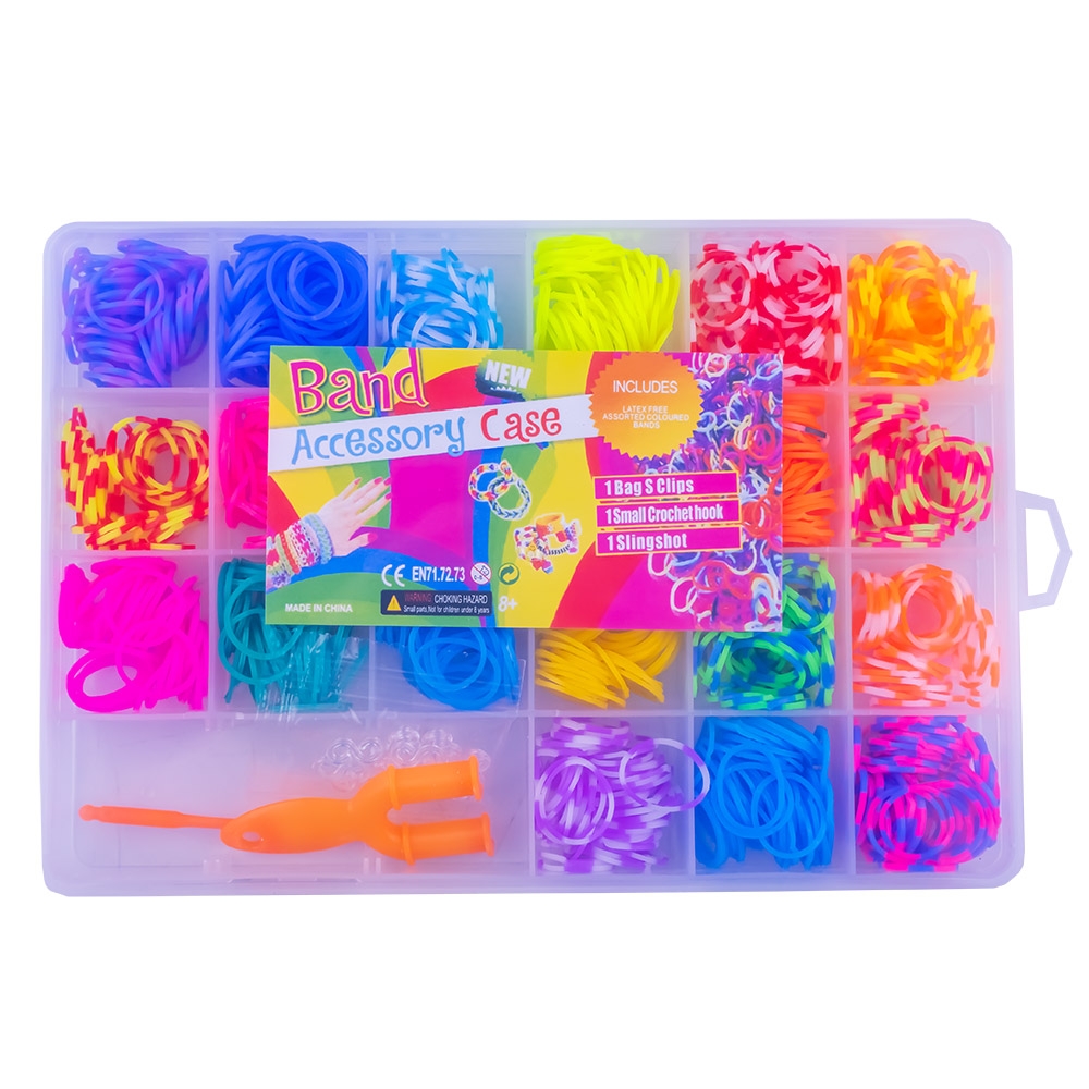 Set creativ elastice, 1000 piese/cutie